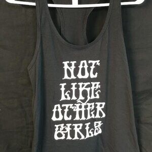 Grateful Dead inspired Jerry Garcia Not Like Other Girls Scarlet Handprint Tank